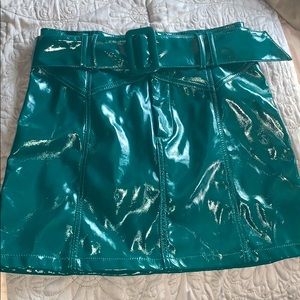 Green Fake Leather